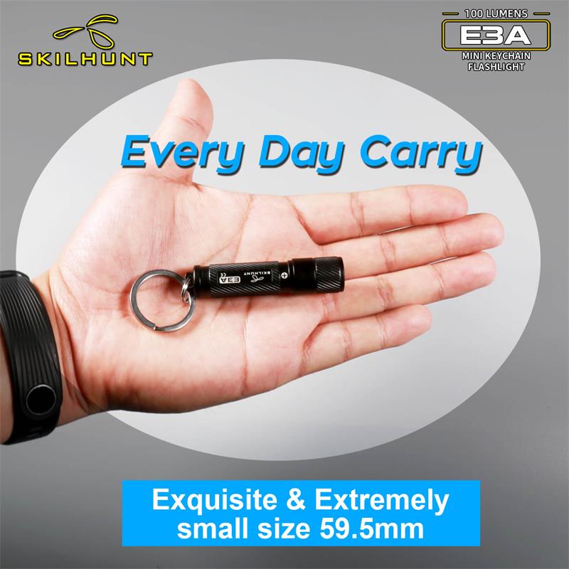 E3A AAA 100 lumens Pocket EDC Keychain Mini LED Flashlight – LED