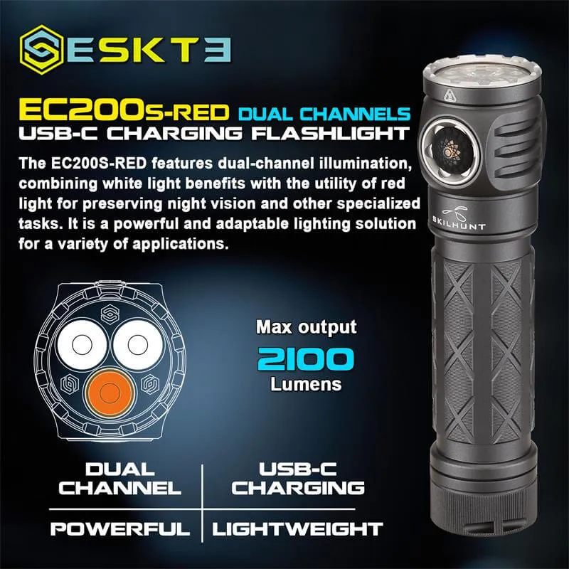 EC200S-RED Flashlight